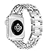 Secbolt Stainless Steel Bands for Apple Watch 42mm iWatch Strap Chain Replacement Wristband for Apple Watch Nike+, Series 3, Series 2, Series 1, Sport, Edition, Silver