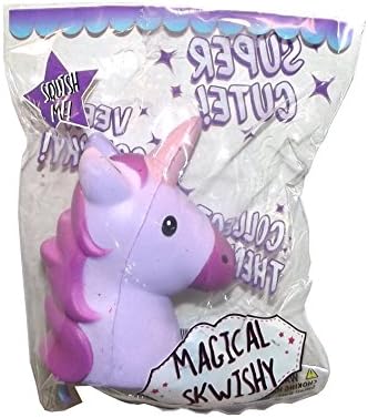 Skwishys Magical Skwishy Soft Squish Stress Toy (Purple Unicorn)