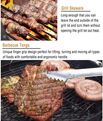grilljoy Ensemble Barbecue, 25pcs Barbecue Accessoire avec résistant à la Chaleur dans Le Cas, Premium complète kit Barbecue en Plein air ustensiles pour Barbecue Ensemble pour Homme - Mes Grillades grilljoy Ensemble Barbecue, 25pcs Barbecue Accessoire avec résistant à la Chaleur dans Le Cas, Premium complète kit Barbecue en Plein air ustensiles pour Barbecue Ensemble pour Homme