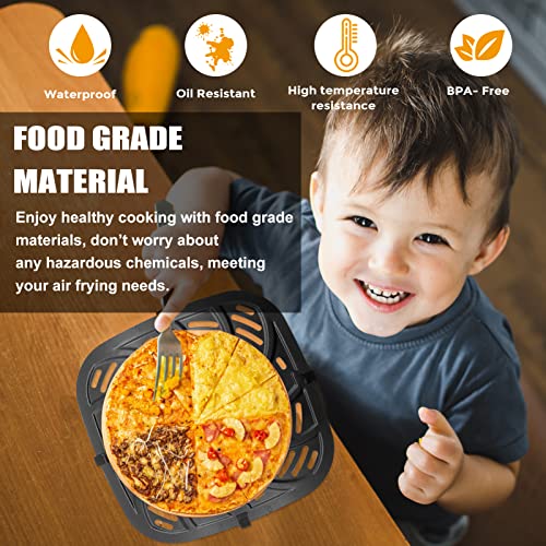 Air Fryer Grill Pan Replacement - Non-Stick Crisper Plate For 2.6QT Models (20.8x20.8cm)