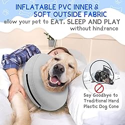 Supet Inflatable Dog Cone Collar Alternative After