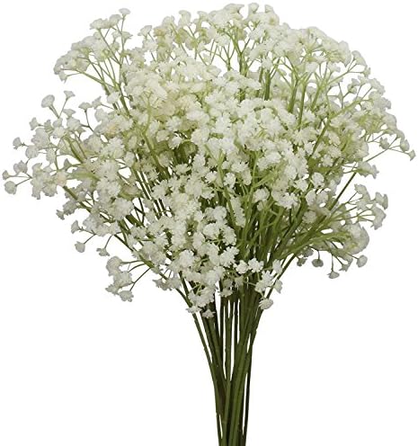 ODALISQUE Babys Breath Flowers Fake Plants 10pcs Gypsophila Bouquets Real Touch Artificial Flowers for DIY Home Party Wedding Garden Christmas Decoration