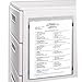 C-Line Magnetic Clear Vinyl Shop Ticket Holders, 9 x 12 Inches, 15 per Box (83912)