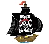 Betallic Pirate Ship Shaped Jumbo Foil Balloon