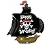 Betallic Pirate Ship Shaped Jumbo Foil Balloon primary