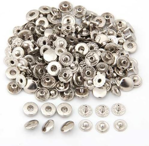Ecloud ShopUS 50 x Metal No Sewing Press Studs Button Snap Fastener Popper Set Hot