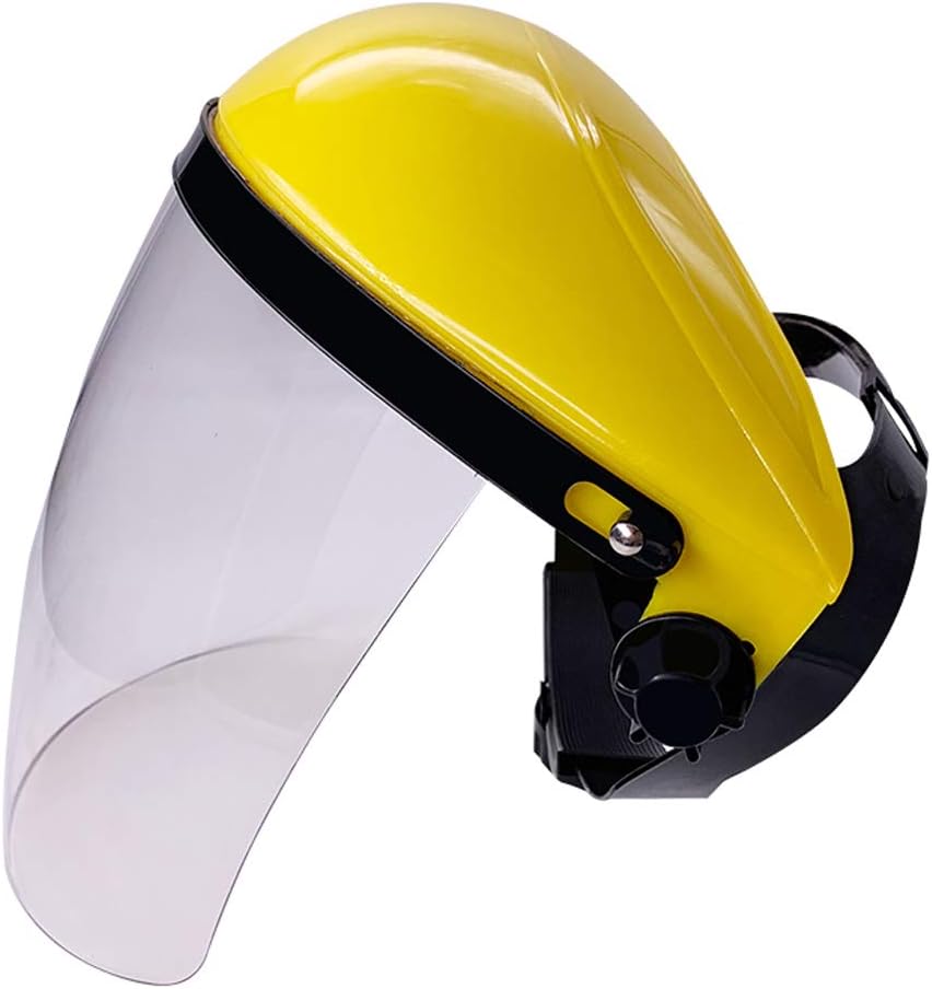 Adjustable Clear Safety Face Shield Visor Screen Mask Full Face Shield, Flip Front Shade Face Shield,Polycarbonate Face Shield with Ratchet Headgear,Multi-Purpose, Plasma Cutting/Grinding