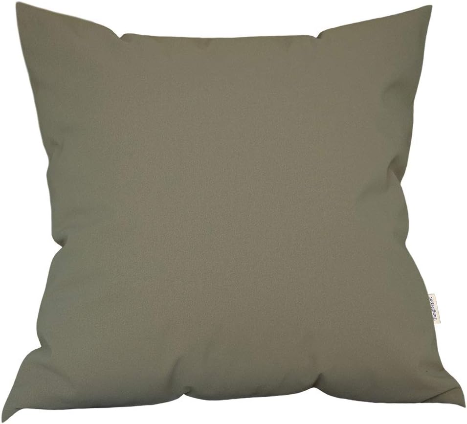 TangDepot Thick Faux Leather Luxury Pillow Cover Cushion Case for Sofa Bed, European Indoor/Outdoor Cushion Covers - (24