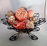 Jodhpuri Inc Coral Decorative Spheres Rattan Twig Balls Vase Bowl Filler (Bowl Not Included)