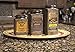IMAX 73046-3 Addie Metal Canister Set – 3 Kitchen Containers with Vintage Label Wood, Handcrafted Food Containers. Food Storage, Organization
