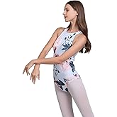 Limiles Women's Halter Neck Bodysuit Keyhole Back Gymnastic Ballet Dance Leotard Tops Dancewear Costumes