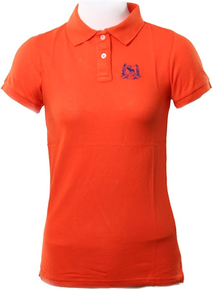 Abercrombie & Fitch Orange Classic Collegiate Women's Polo Shirt Size: Small Abercrombie & Fitch 