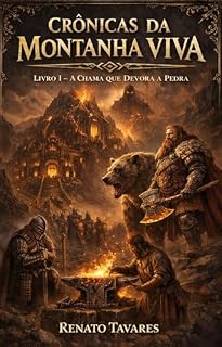 Livro CRÔNICAS DA MONTANHA VIVA: Livro I – A Chama que Devora a Pedra