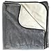 Mambe Silky Waterproof Throw for Protecting Furniture Bed Couch from Stains Caused by Dogs, Cats, Incontinence. Soft, Washable, Reversible. (Size Large 70x90 inches, Color Buff/Dove)