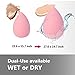 KEKU 2 Pack Silicone Makeup Sponge with 2 Pack Beauty Makeup Blender Set for Concealer Gel Foundation Liquid Creams Contouring Cosmetic Application