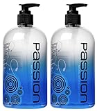 2 Pack Passion Natural Water-Based Lubricant, 16 oz