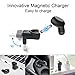 EchoAMZ Mini Bluetooth Earpiece In-Ear Smallest Wireless Bluetooth Earbud Small Car Bluetooth Headset with Mic (2 Magnetic Chargers, 6 Hours Playtime, 1 Piece) (Black)