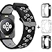 Oitom 38mm Soft Breathable Silicone Replacement Wristband Straps with Plated TPU Protective Case for Apple Watch Nike+,Series 1,Series 2,Sport,Series 3 Apple Watch Edition M/L Size