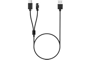 YEAOI Bark Collar Charger for DINJOO Dog Training Collar, Magnetic and USB C Charging Cable, Black