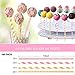Cake pop sticks Lollipop treat sticks Colorful Lollipop Sticks 100 Pcs Straws Colorful Cake Pops Making Tools for Cake Pop DIY Homemade Fruit Candy Chocolate Lollipop Ice Cream And Ccookie