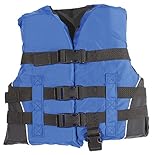 MW Child 3-buckle Nylon Life Jacket Vest - Blue/Black