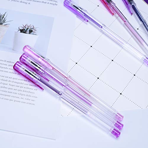 Dailyart 80 Glitter Gel Pens Set,80-Piece Unique Color Glitter Pens, Rare Colors Perfect for Adult Coloring Books, Journals, Drawing, Painting and Writing