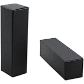 BAT Pack 50 Pack Mini 0.78x0.78x3.34 inch Rectangle Black Boxes Kraft Paper DIY Lipstick Beauty Accessories Essence Oil Lipstick Bottle Packaging Gift Makeup Organzier Tube Storage