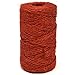 Gift Boutique Christmas Baker's Jute Twine, 3 Rolls of Red, Green and Natural Holiday Decorative String for Arts 'n' Crafts, Packing, Wrapping and Party Supplies, 450 Feet