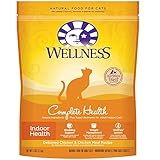 Wellness Complete Health Natural Dry Indoor Cat Food, Chicken, 5-Pound Bag