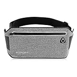 Waist Pack Running Belt, FITFORT Outdoor Sports Waist Bag Water Resistant Reflective Belt Ultra Slim for Exercise, Cycling, Hiking, Running fit iPhone/Android Size Up To 6.3 Inches