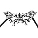 Ivysan Halloween Cosplay Butterfly Lace Eye Mask for Masquerade Party Black