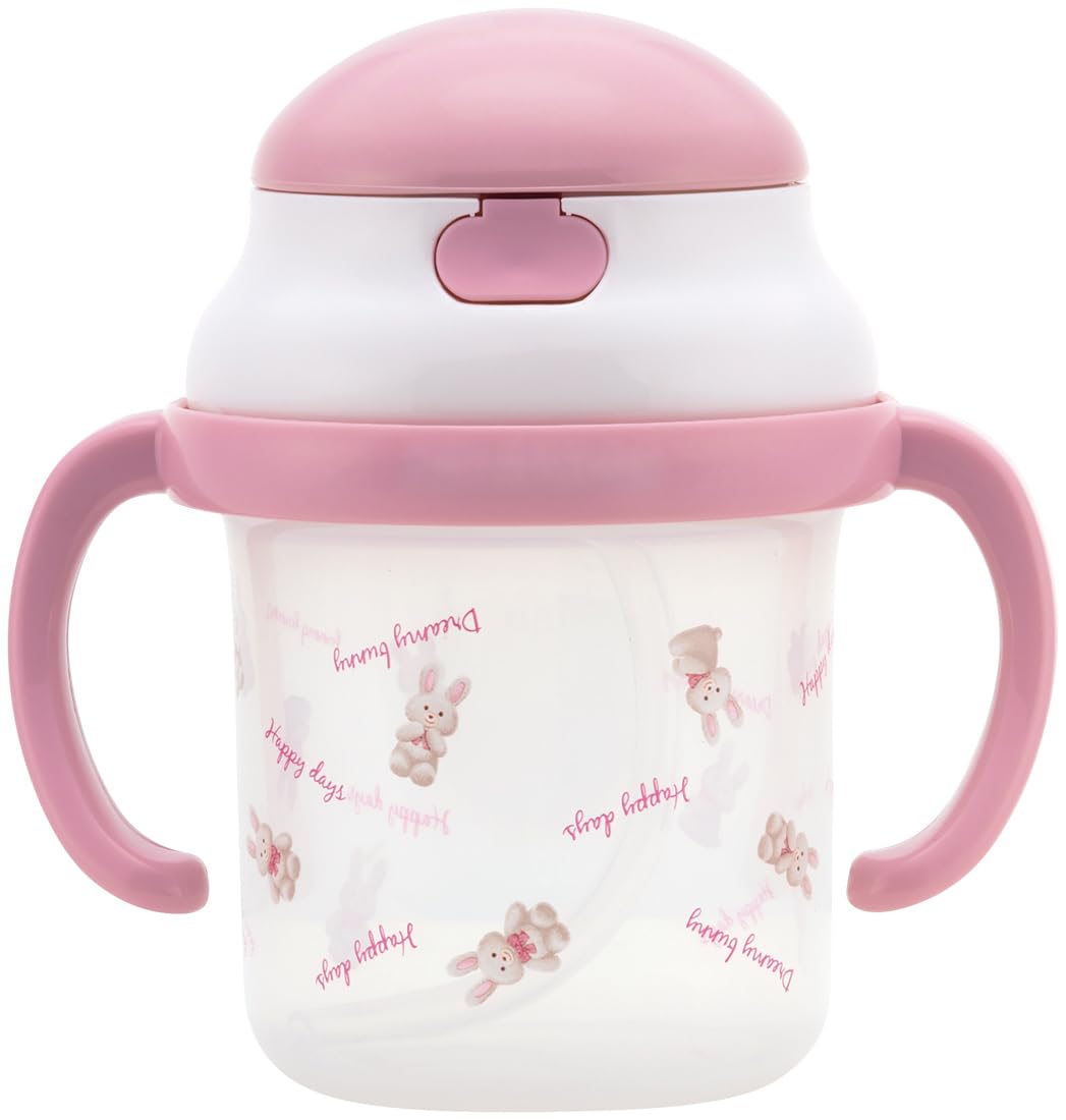 スケーター ストローホッパー両手マグ 230ml ぬいぐるみ うさぎの商品画像