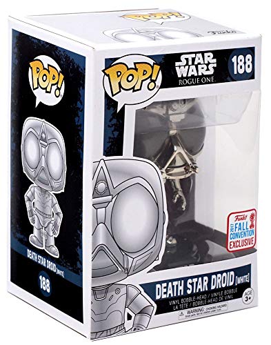 Funko Pop! NYCC Star Wars White Death Star Droid Rogue One, Limited Edition Fall Convention Exclusive