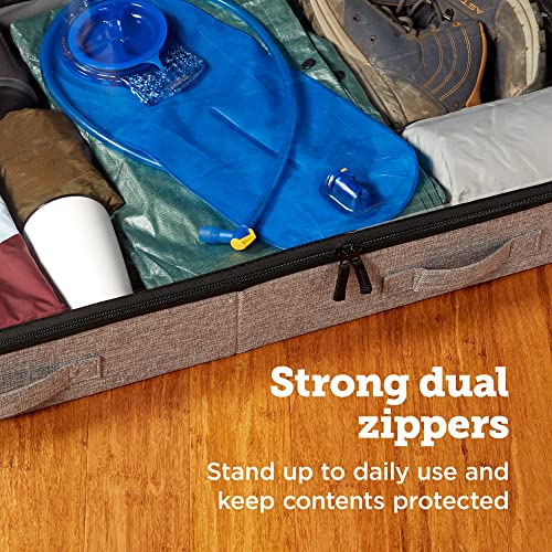 storageLAB Low Profile Under Bed Storage Containers, 4.5 Inches Tall