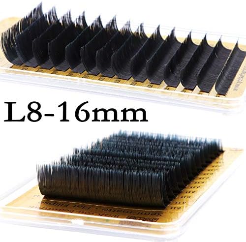 0.15L Mixed 8-16mm Semi-matte Flat Ellipse Individual Eyelash Extensions