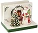Spode Christmas Tree 3-Piece Hostess Set - Napkin Holder, Salt Shaker, Pepper Shaker (Santa & Tree Figural) - Festive Earthenware for Christmas, Holiday Entertaining - Collectible Gift Set