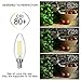 SHINE HAI Candelabra LED Filament Bulbs Dimmable 4 watts 5000K Daylight White Chandelier B11 LED Bulb E12 Base Decorative Candle Light Bulb ETL Listed Pack of 6