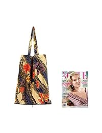 NOVICA hecho a mano algodón batik Colorido Floral Plegable bolsa, 'Jogjakarta Legacy'