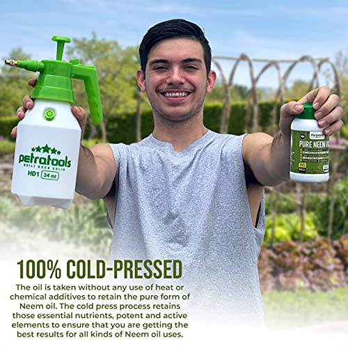 Pure PetraTools Neem Oil for Plants Organic Neem Oil Spray for Plants
