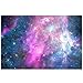 T&H Home Aquarium Décor Backgrounds – Purple Outer Space Starry Sky Fish Tank Background Aquarium Sticker Wallpaper Decoration Picture PVC Adhesive Poster, 30.4″ W x 18.4″ Hthumb 4