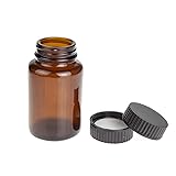 ALWSCI Wide Mouth 3oz Amber Glass Paker Bottles