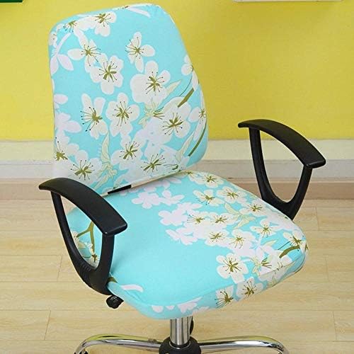 BiBaBoMax 2 Pcs/Set Universal Elastic Spandex Fabric Split Chair Back Cover+Seat Cover Anti-Dirty Office Computer Chair Cover Stretch Case (6)
