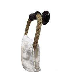 Nautical Towel Ring,Industrial Pipe Rope Towel Ring