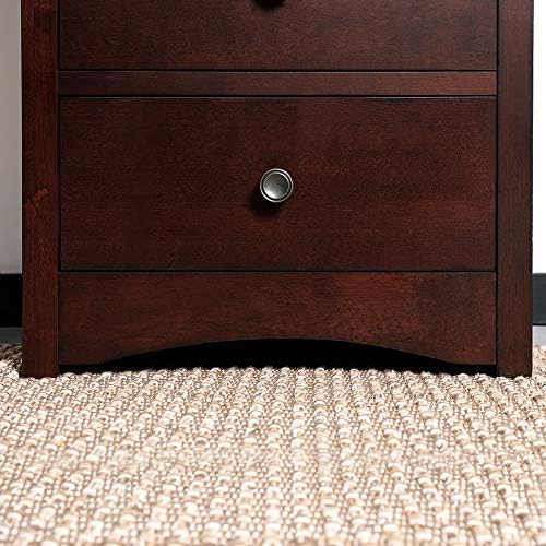 VASAGLE Dresser for Bed room with 6 Drawers, Chest of Drawers, Strong Wooden Body, Storage Unit for Residing Room, with Vintage-Type Handles, Simple Set up, Brown URCD06BR