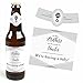 Brothers to Uncles - Pregnancy Announcement Decorations for Men - 6 Beer Bottle Label Stickers and 1 Carrier