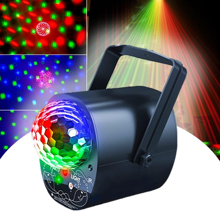 Moonflare Multi Colour 3-in-1 Party Light LED Disco Ball & Green/Red Laser