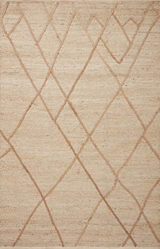 Loloi Bodhi Collection BOD-01 Ivory/Natural 5'-0" x 7'-6" Area Rug
