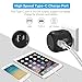 UPPEL Universal Travel Adapter Plug with USB and Type C Port All-in-one International Power Converter 100-240Voltage for US, AU, Asia, Europe, UK Over 150 Countries(Black USB C)