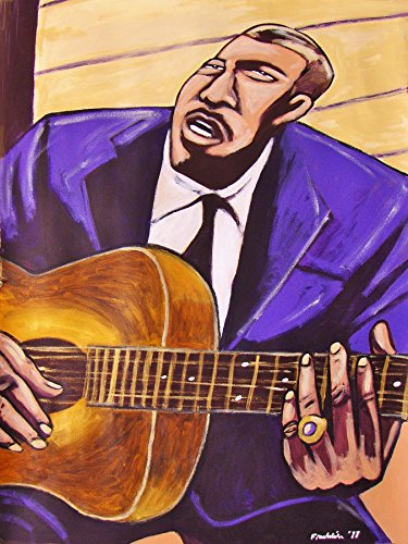 BLIND WILLIE McTELL PRINT POSTER man cave cd lp record album vinyl atlanta 12 string guitar ultimate country blues collection