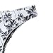 SweatyRocks Women's Bikini Set Black Tree Floral Print Criss Cross Bathing Suit, Black Tree, Small